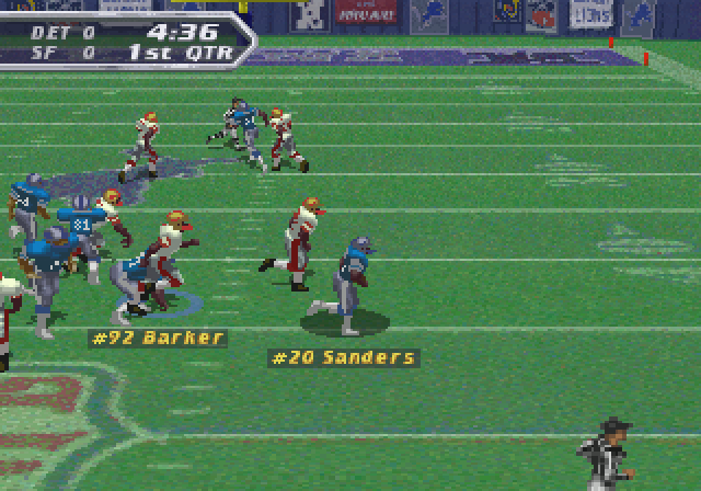 NFL Quarterback Club 97 back cover for Playstation